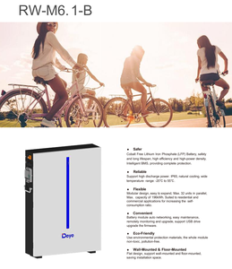 EU STOCK RW-M6.1-B LiFePO4 51.2V 120Ah 6.14kWh IP65 Enclosure DDP Pengiriman Cepat Garansi 10 Tahun Pemasangan Dinding/Lantai/Rak - Product Image 5