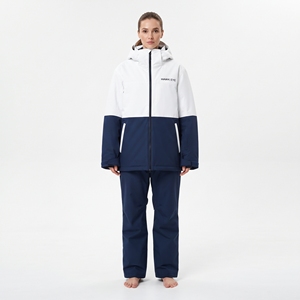 Traje de esquí cálido para mujer, impermeable, a prueba de viento, con capucha, ropa deportiva para exteriores - Product Image 1
