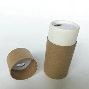 Boîte cylindrique en carton biodégradable, tube en papier scellé imprimé sur mesure pour emballage de cure-dents, tube écologique sans plastique - Product Image 4
