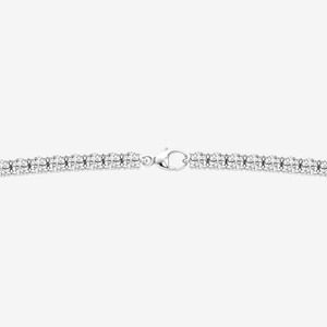 Collar de Moda con Zafiro Sintético Corte Pera de 7 1/3 ct y Diamante Redondo Cultivado en Laboratorio, Collar de Lujo con Zafiro Azul y Diamantes para Mujer - Product Image 2