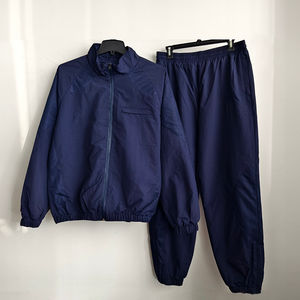 Survêtements coupe-vent en coton surdimensionnés pour hommes, à capuche, couleur unie, avec impression de logo personnalisé, pour la course hivernale - Product Image 5