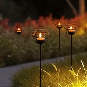 Nouveau design de porte-bougie en fer rouillé pour l'extérieur, éclairage décoratif parfait pour le jardin, décoration de Noël - Product Image 2