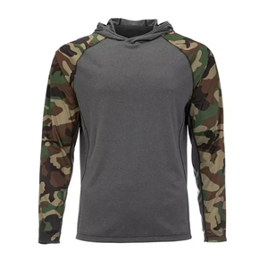 Sudadera de pesca con capucha y manga larga, camisa de pesca con capucha, poliéster de alta calidad con logo personalizado impreso, de secado rápido y protección UV. - Product Image 3
