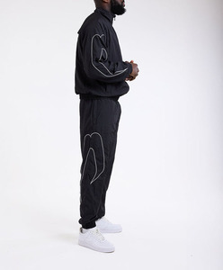 Pantalons de jogging en coton personnalisés pour hommes, vêtements décontractés streetwear, tissu de haute qualité, fabrication de vêtements en gros OEM et ODM - Product Image 2