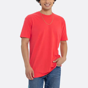 เสื้อยืดทีเชิร์ตส่วนบุคคลเสื้อยืดน้ำหนักเบา-เสื้อยืดสีตัดกันสามส่วนสีแดงเฮเทอร์ - Product Image 1