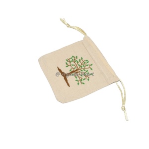 Fengshui Décorations Coton Cordon Pentagramme Imprimé Pochette Sac À La Main Artisanat Produit - Product Image 4