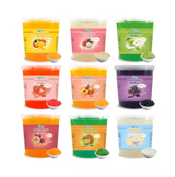 KEIFU 3,2 кг готовых к употреблению личи, попки, Boba Bubble Tea, ингредиенты, упакованные в бутылку для напитков со льдом