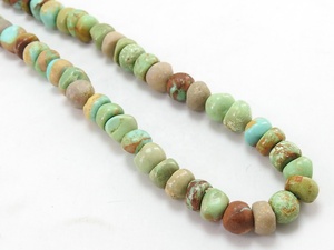 Arizona Turquoise lisse fait à la main 8mm perles de pierre naturelle motif de cocarde bleu perles en vrac pour bijoux bracelets et brins - Product Image 3