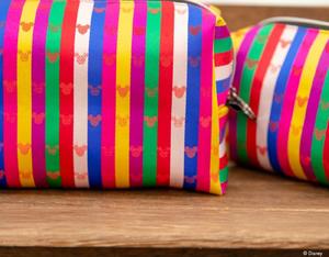 Ensemble de trousses Saekdong, trousse de toilette coréenne traditionnelle à rayures multicolores en polyester, organisateur de cosmétiques fait à la main, souvenir de voyage - Product Image 2