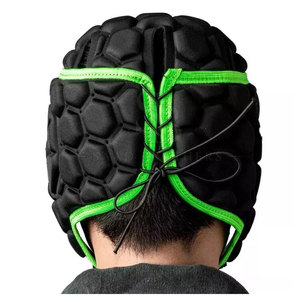 Protège-têtes de gardien de but durables en PU pour sports de plein air, sangle réglable, rembourrage doux pour la protection de la tête, sécurité contre les chocs, entraînement - Product Image 4