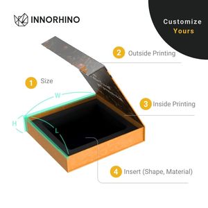 Sang trọng tùy chỉnh bao bì hộp PMS in ấn gấp ráp từ Hộp quà tặng cho bán lẻ và thương hiệu trình bày - Product Image 4