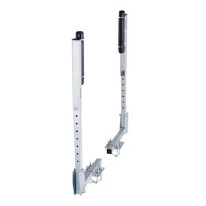 2 Pezzi Guide per Rimorchi di Barche e Imbarcazioni Rinforzate, Altezza Regolabile 27.6-41.3, Rotazione Fluida - Product Image 1
