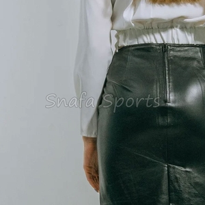 Jupe en cuir pour femme à prix raisonnable, logo personnalisé, fabriquée au Pakistan, nouvelle arrivée |   Meilleures jupes en cuir pour femmes - Product Image 6