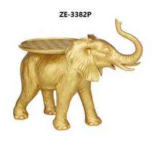 งานประติมากรรมสัตว์โลหะสีทองพรีเมียม ของตกแต่งบนโต๊ะ งานฝีมือโลหะระดับไฮเอนด์ รูปปั้นสัตว์สำหรับตกแต่งบ้าน ศิลปะสมัยใหม่ งานแกะสลักขัดเงา - Product Image 4
