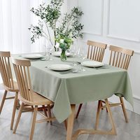 Nappe en lin de haute qualité et au meilleur prix, rectangulaire, pour la décoration de table de cuisine et de salle à manger, fêtes et réceptions