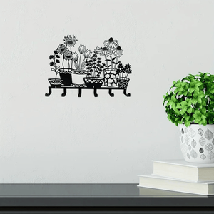 CIFbuy Porte-clés mural noir moderne et minimaliste, étagère flottante, style TikTok, pour service de ramassage Temu, pour clés et courrier - Product Image 5