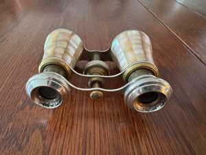 Fournisseur en gros de jumelles en laiton plaqué or avec étui en cuir imprimé nacre, télescope nautique vintage pour collectionneurs - Product Image 3