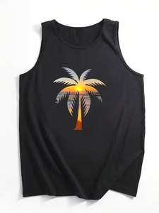Waffle Knit Texture Fabric Premium Summer Wear Sleeveless <b>Mens</b> <b>Singlet</b> - Product Image 4