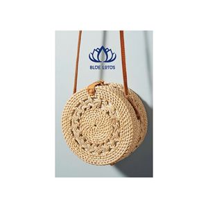 Sac en rotin artisanal de haute qualité |   Sac de plage élégant et écologique en paille tressée - Product Image 1