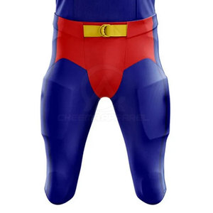 Ensemble d'uniformes de football américain en tissu polyester respirant, coupe confortable pour l'entraînement, les compétitions et les matchs - Product Image 4