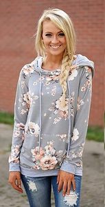 Sweat-shirt en molleton rose à col rond pour femme, manches longues, couleur unie, en coton tricoté, écologique, respirant, avec logo brodé sur le devant - Product Image 3