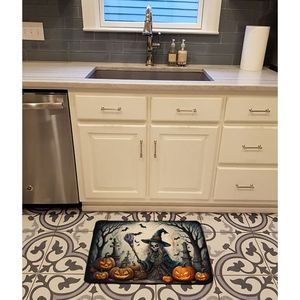 Sorcière Spooky Halloween Tapis de cuisine en mousse à mémoire de forme Tapis de bain anti-fatigue lavable en machine Coussin de confort Tapis de cuisine - Product Image 2