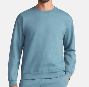 Sudadera de pana para hombre con orificio para el pulgar, jersey de entrenamiento de alto rendimiento, manga larga, top deportivo atlético con agarre, ropa exterior deportiva. - Product Image 2
