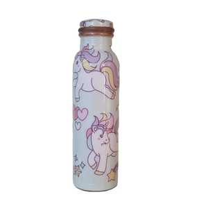 Modern Ergonomic Curved Stainless Steel Water <b>Bottle</b> Sleek Metal <b>Flask</b> Leakproof Reusable Sports Canteen for Yoga Fitness - Product Image 5