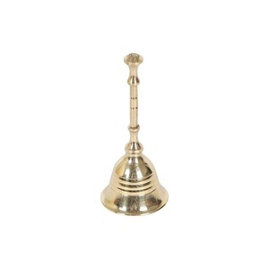 Gold Plated Brass <b>Bell</b> Decorative Ornament Round Polished Antique Style Home Decoration - Product Image 4