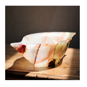 Cuenco de ónix verde moderno en estilo pescado bellamente pulido con precio al por mayor razonable para USO HOTELERO - Product Image 6