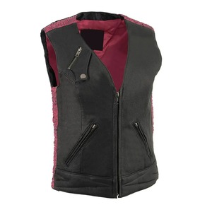 Chalecos de Cuero Genuino de Alta Calidad OEM, Impermeables, para Mujer, Estilo Motero y Personalizados - Product Image 6