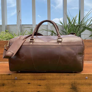 Luxury Checkered Board Pattern Tooled Cowhide Leather Duffel <b>Bag</b> 2 Piece Set Genuine Leather Travel Luggage Set <b>for</b> <b>Men</b> & Women - Product Image 5