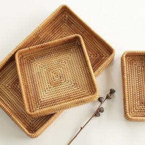 Cosmetics Vanity <b>Key</b> Tray Rattan Rectangular Woven Trays with Custom Logos and Sizes Made in Vietnam - Product Image 6