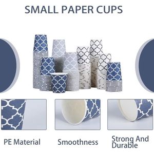 5 oz Mini Disposable Paper Cups <b>Small</b> Mouthwash & Coffee Cups 5 Ounce Bathroom & Supermarket Birthday Party Supplies - Product Image 2