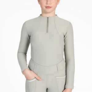 Couche de base pour l'équitation pour enfants de qualité supérieure, en tissu extensible doux, coupe confortable, respirante, confortable pour l'équitation - Product Image 1