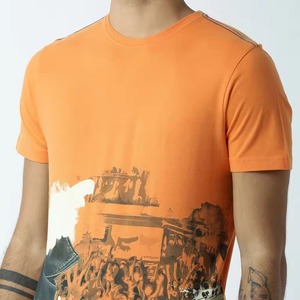 Camisetas y tops transpirables para hombre, de corte regular, estilo casual, servicio OEM, camisetas personalizadas para hombre con impresión personalizada - Product Image 6