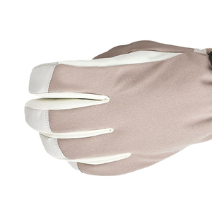 Gants de ski à doigts entiers, beiges, en polyester, isolés thermiquement, fermeture auto-agrippante, unisexes, pour activités hivernales en plein air - Product Image 5