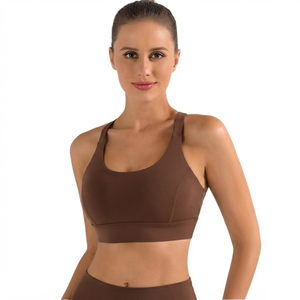 Soutien-gorge une pièce pour femme grande taille, à séchage rapide, dos en maille, doux, haute résistance, pour la gym et le yoga, avec bretelles réglables - Product Image 6