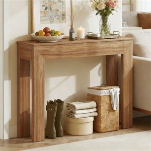 Consolle in noce con vano portaoggetti per ingresso o hall - Product Image 4
