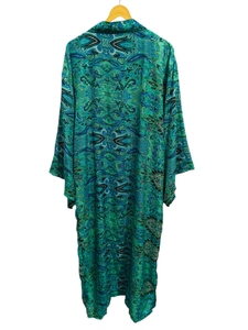 Kimono de seda Bridel con patchwork, túnica larga para cubrir el bikini, ropa de noche, hecho a mano, estilo vintage indio, kimono de sari de seda reciclada. - Product Image 6