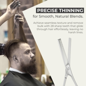 Ciseaux de coiffure professionnels Harbor Industry, manche ergonomique, acier inoxydable de qualité supérieure, 6,5 pouces - Product Image 6