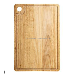 Planche à découper vintage en bois massif, rustique et faite à la main, pour cuisine, en bois dur durable, pour un décor classique et comme plateau de service - Product Image 2