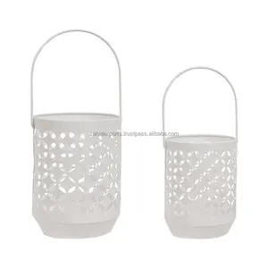 Portavelas de Madera Hecho a Mano con Base de Textura Martillada, Estilo Antiguo, para Decoración Navideña, Decoración de Mesa de Boda, Zahid - Product Image 1