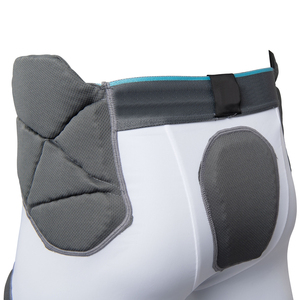 Pantalones de Práctica de Fútbol para Hombre y Jóvenes al por Mayor con Cinturón de Compresión de 7 Almohadillas, Material de Poliéster Blanco/Negro, Logotipo Personalizable - Product Image 4