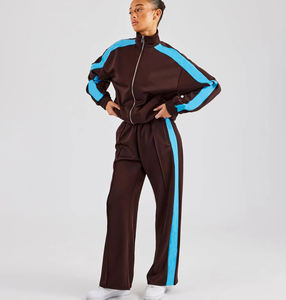Conjunto Deportivo para Mujer con Logotipo Personalizado, Ropa Deportiva para Correr, Sudadera de Algodón de Manga Larga de Alta Calidad, Pantalones para Correr - Product Image 1