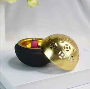 Customized Metal Ceramic Bakhoor burner Polish Finished For Ramadan Eid Festive Circular Trendy Mabkhara Stylish <b>Incense</b> <b>Holder</b> - Product Image 3