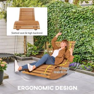 Sedia a dondolo da giardino per il comfort all'aperto - Product Image 2
