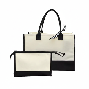 Bolsa de Compras de Lona Serigrafiada, Profesional, Negra, con Base Ancha, para Uso Diario - Product Image 5