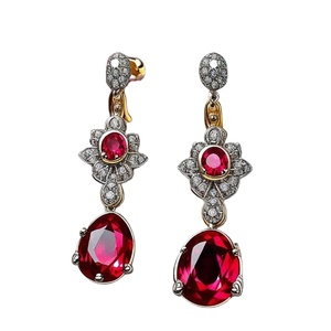 Thiết kế tốt nhất 925 sterling Silver Garnet đá quý hoàn hảo món quà cưới cho tình yêu với 925 Tem trang sức - Product Image 1