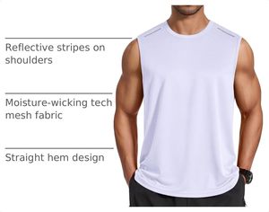 Camiseta sin mangas de algodón para hombre, con aberturas profundas en los brazos, chaleco de entrenamiento, ropa deportiva informal de verano para culturismo - Product Image 5